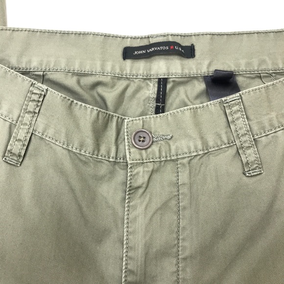 JOHN VARVATOS  olive straight leg pants(like new) - Picture 5 of 8
